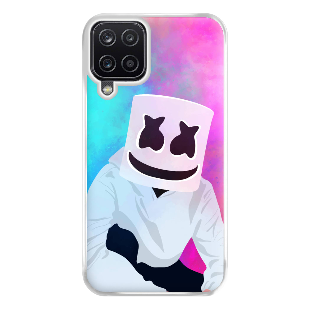 Rainbow White Helmet DJ Phone Case for Galaxy A12