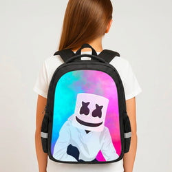 Rainbow White Helmet DJ Backpack
