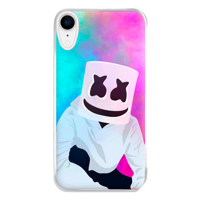 Rainbow White Helmet DJ Phone Case for iPhone XR