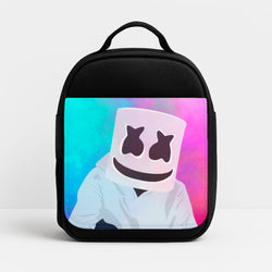 Rainbow White Helmet DJ Insulated Lunchbox