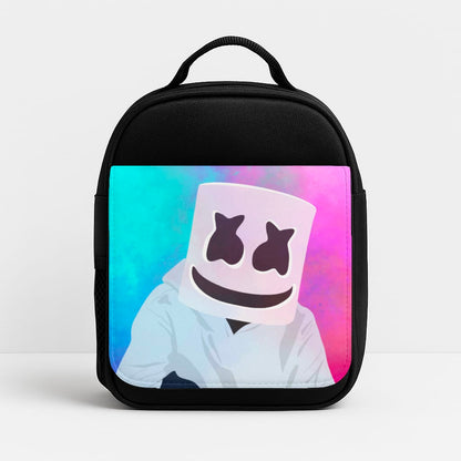 Rainbow White Helmet DJ Insulated Lunchbox