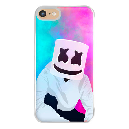 Rainbow White Helmet DJ Phone Case for iPhone 6 / 7 / 8 / SE