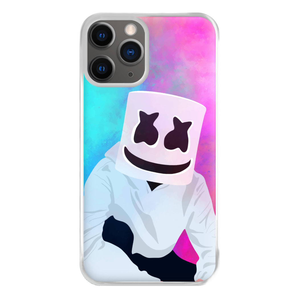 Rainbow White Helmet DJ Phone Case for iPhone 12 Pro Max