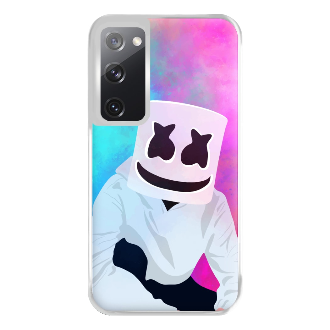 Rainbow White Helmet DJ Phone Case for Galaxy S20FE