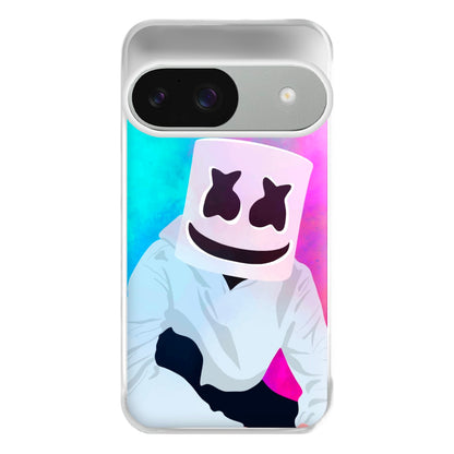 Rainbow White Helmet DJ Phone Case for Google Pixel 9 / 9 Pro