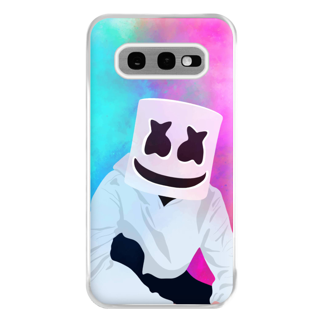 Rainbow White Helmet DJ Phone Case for Galaxy S10e