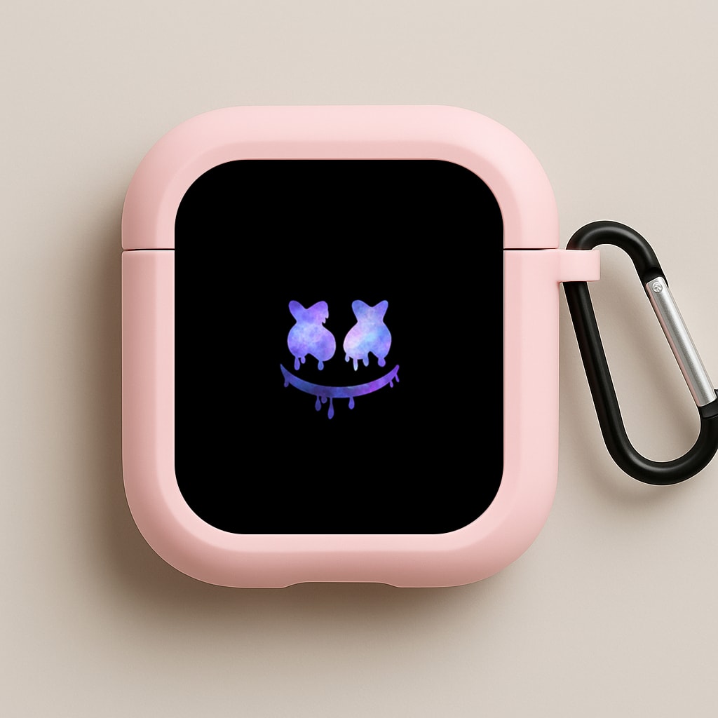 Dripping Features - White Helmet DJ Pink AirPods Case