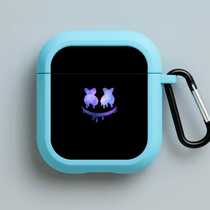 Dripping Features - White Helmet DJ Blue AirPods Case