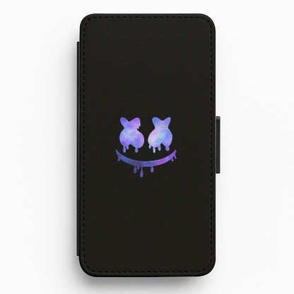 Dripping Features - White Helmet DJ Flip / Wallet Phone Case
