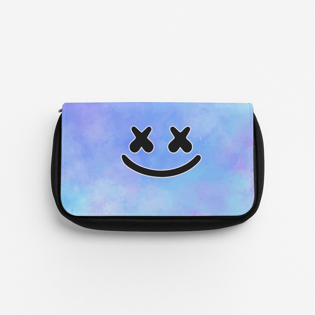 Blue White Helmet DJ Pencil Case