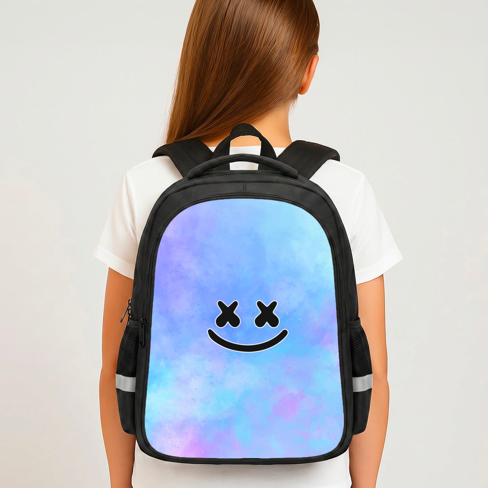 Blue White Helmet DJ Backpack
