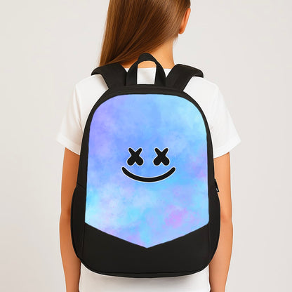 Blue White Helmet DJ Large School Bag