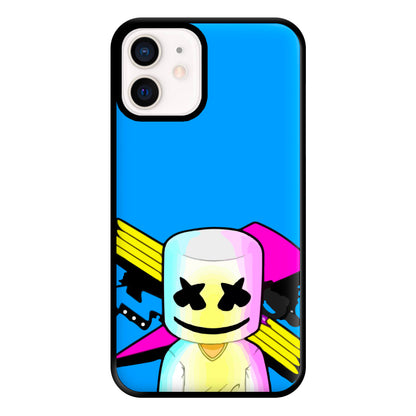 Neon Logo White Helmet DJ Phone Case for iPhone 12 Mini