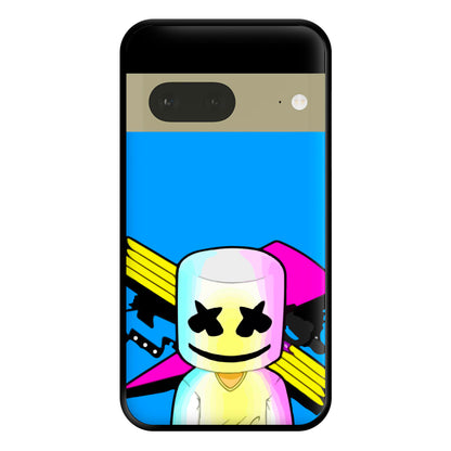 Neon Logo White Helmet DJ Phone Case for Google Pixel 7a