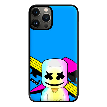 Neon Logo White Helmet DJ Phone Case for iPhone 11 Pro Max