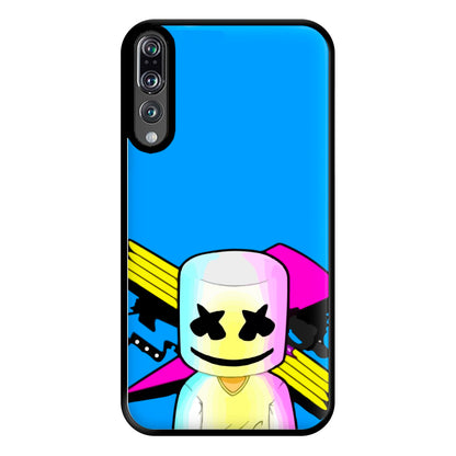 Neon Logo White Helmet DJ Phone Case for Huawei P20 Pro