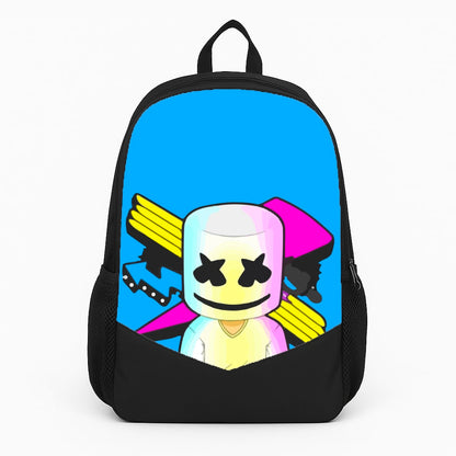 Neon Logo White Helmet DJ Backpack