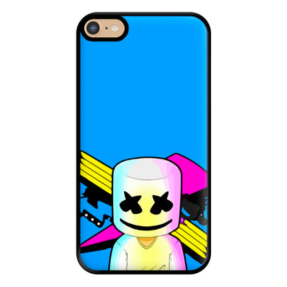 Neon Logo White Helmet DJ Phone Case for iPhone 6 Plus / 7 Plus / 8 Plus