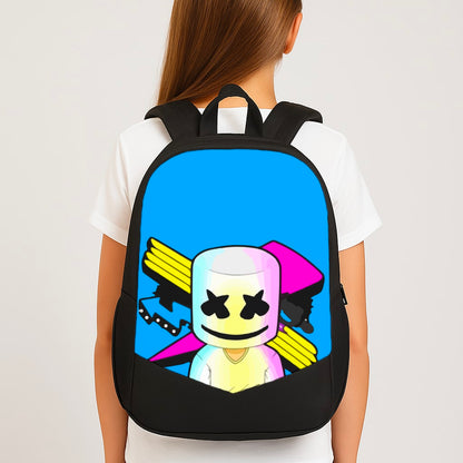 Neon Logo White Helmet DJ Backpack