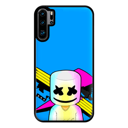 Neon Logo White Helmet DJ Phone Case for Huawei P30 Pro