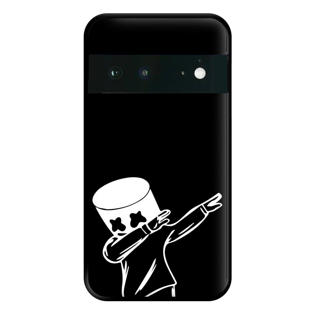 Silhouette White Helmet DJ Dab Phone Case for Google Pixel 6a