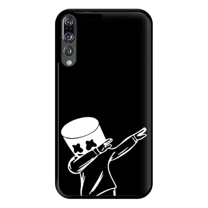 Silhouette White Helmet DJ Dab Phone Case for Huawei P20 Pro