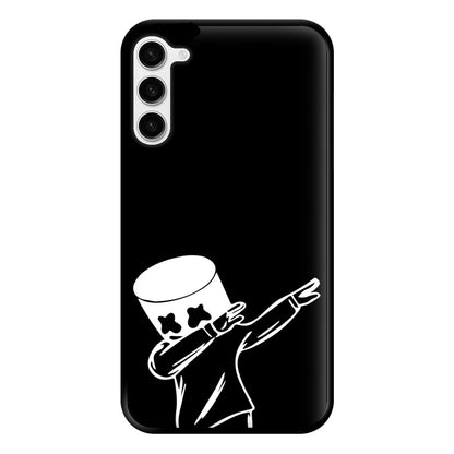 Silhouette White Helmet DJ Dab Phone Case for Galaxy S23 Plus