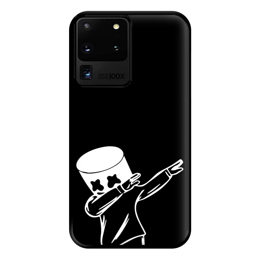 Silhouette White Helmet DJ Dab Phone Case for Galaxy S20 Ultra