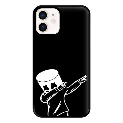 Silhouette White Helmet DJ Dab Phone Case for iPhone 12 Mini