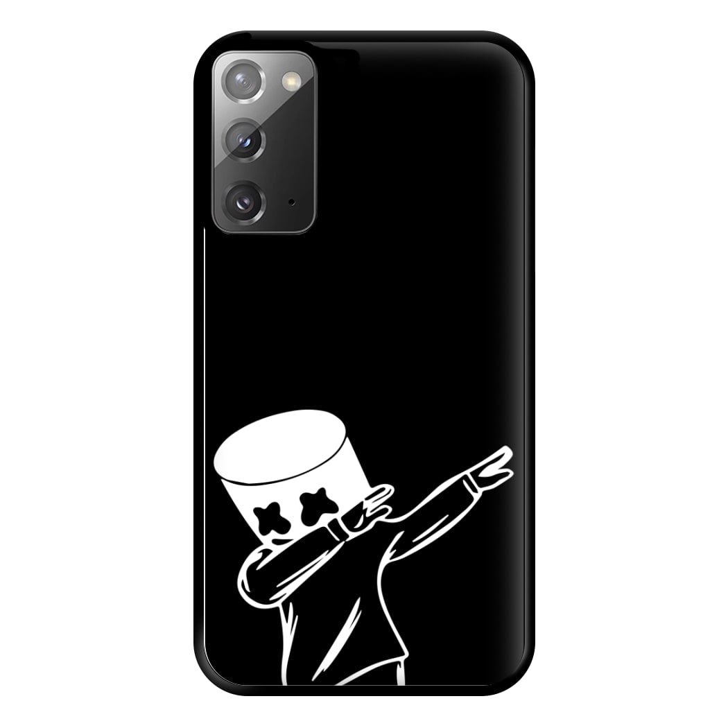 Silhouette White Helmet DJ Dab Phone Case for Galaxy Note 20 Ultra