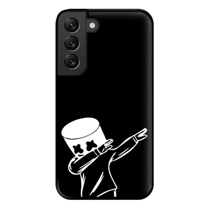 Silhouette White Helmet DJ Dab Phone Case for Galaxy S22 Plus