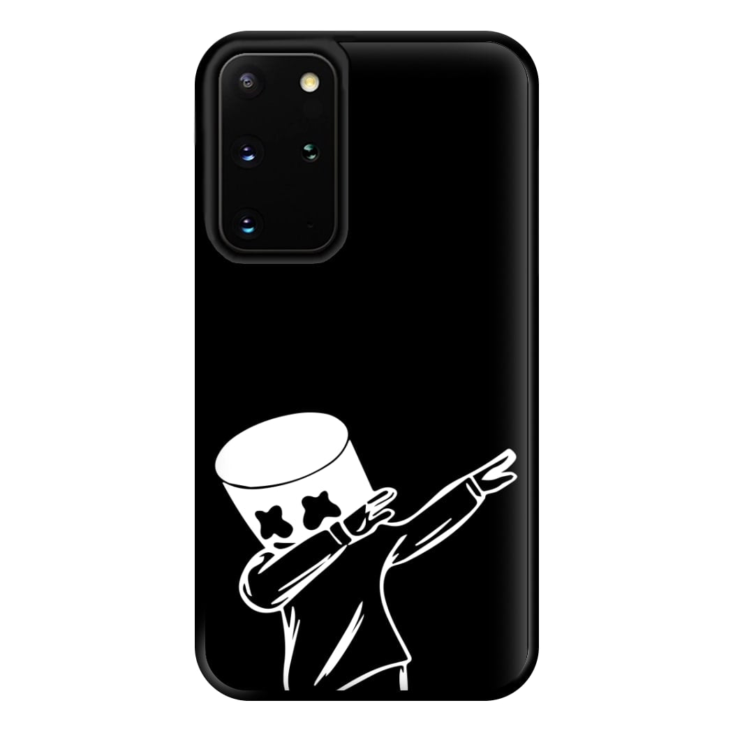 Silhouette White Helmet DJ Dab Phone Case for Galaxy S20 Plus