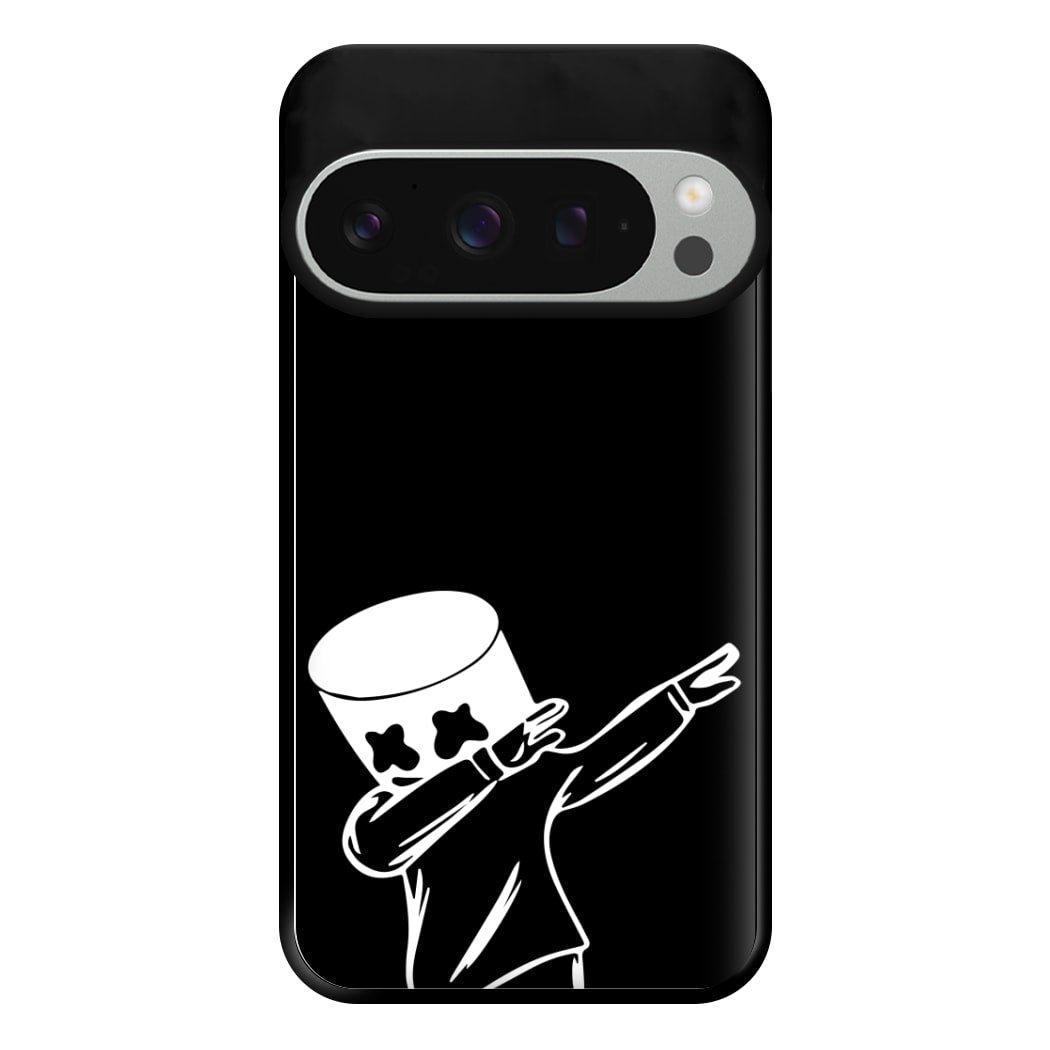 Silhouette White Helmet DJ Dab Phone Case for Google Pixel 9 Pro XL