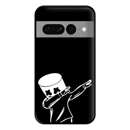 Silhouette White Helmet DJ Dab Phone Case for Google Pixel 7 Pro