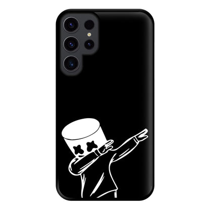 Silhouette White Helmet DJ Dab Phone Case for Galaxy S23 Ultra