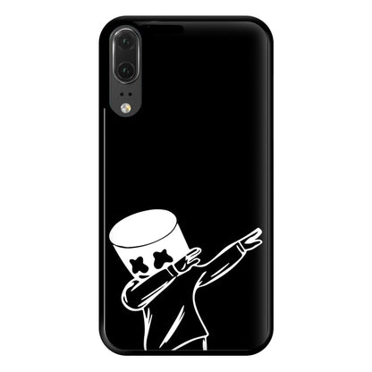 Silhouette White Helmet DJ Dab Phone Case for Huawei P20