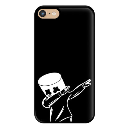 Silhouette White Helmet DJ Dab Phone Case for iPhone 6 / 7 / 8 / SE