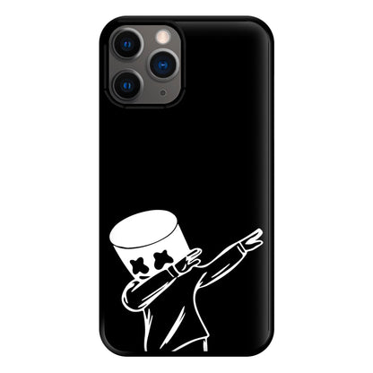 Silhouette White Helmet DJ Dab Phone Case for iPhone 12 Pro Max