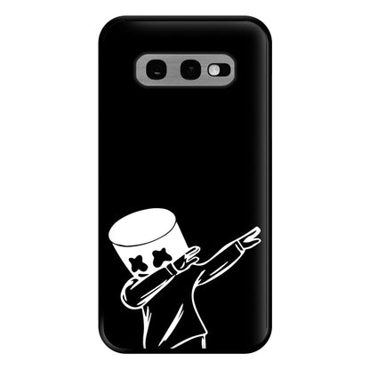 Silhouette White Helmet DJ Dab Phone Case for Galaxy S10e