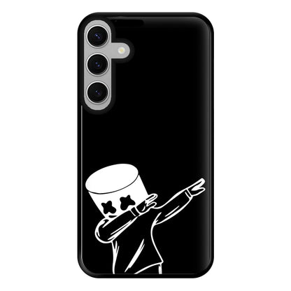 Silhouette White Helmet DJ Dab Phone Case for Galaxy S24FE