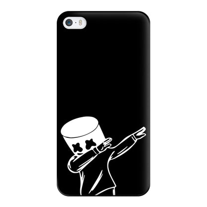 Silhouette White Helmet DJ Dab Phone Case for iPhone 5 / 5s / SE 2016