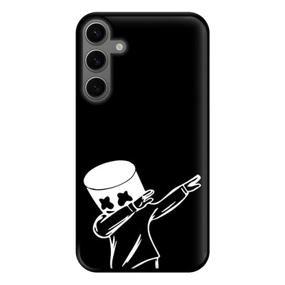 Silhouette White Helmet DJ Dab Phone Case for Galaxy S23FE