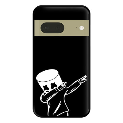 Silhouette White Helmet DJ Dab Phone Case for Google Pixel 7a