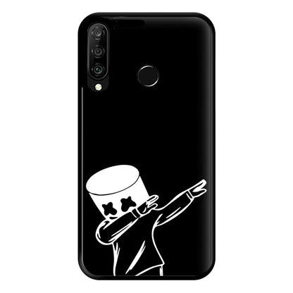 Silhouette White Helmet DJ Dab Phone Case for Huawei P30 Lite