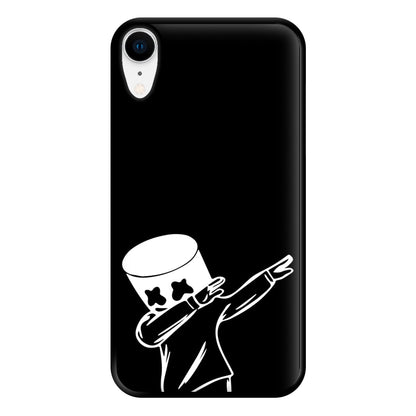 Silhouette White Helmet DJ Dab Phone Case for iPhone XR