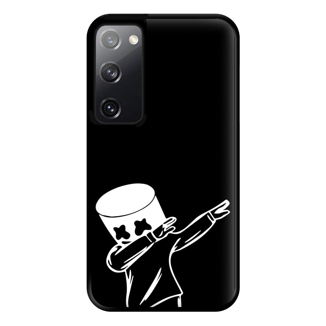 Silhouette White Helmet DJ Dab Phone Case for Galaxy S20