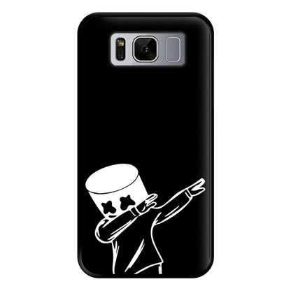 Silhouette White Helmet DJ Dab Phone Case for Galaxy S8 Plus