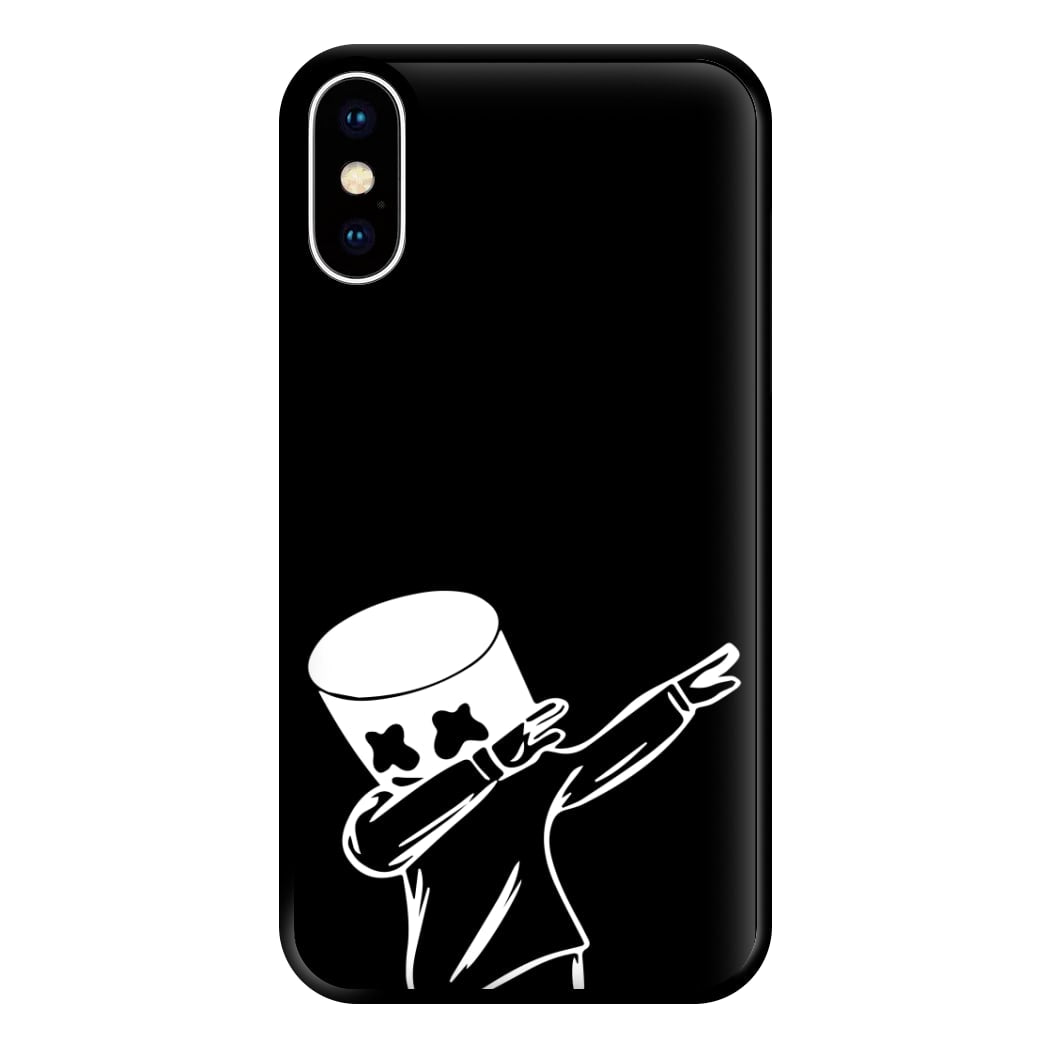 Silhouette White Helmet DJ Dab Phone Case for iPhone XS Max