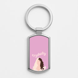 Crybaby Silver Keyring