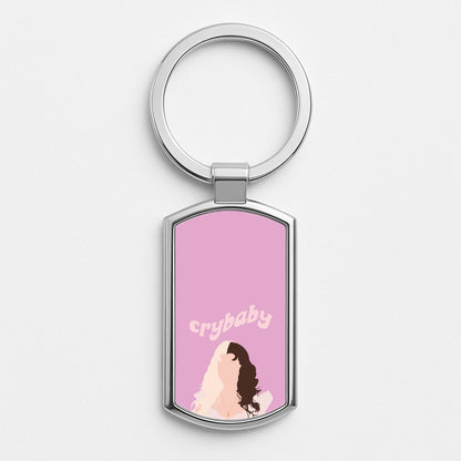 Crybaby Silver Keyring